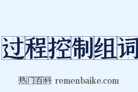 过程控制组词是什么意思的图片